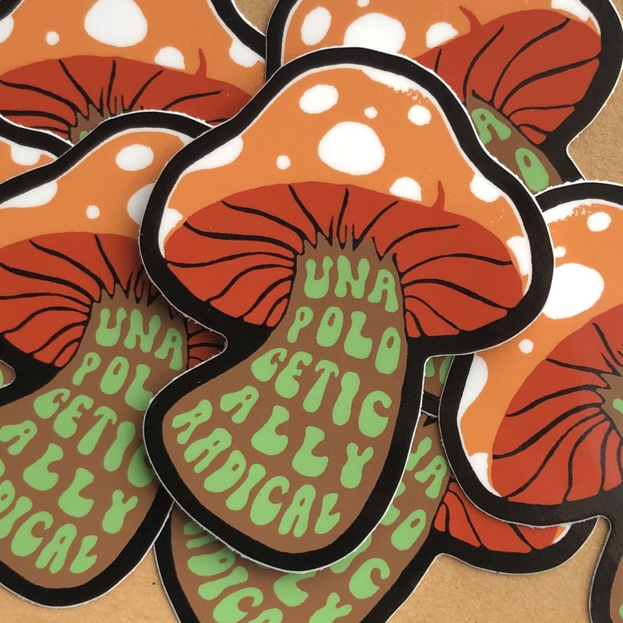 the earth mushroom sticker