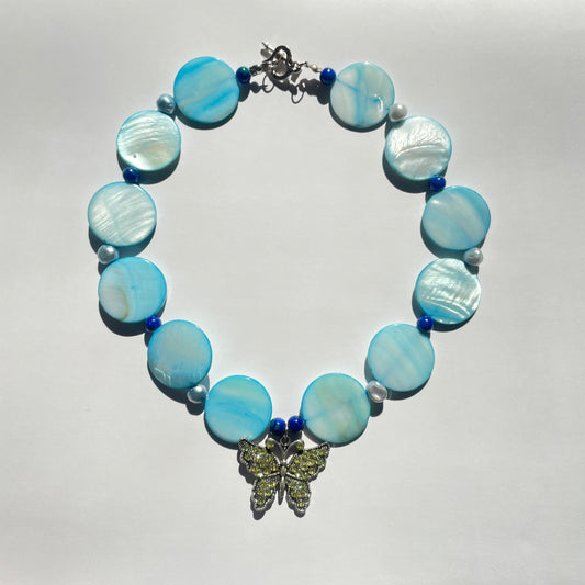 the butterfly necklace ₓ˚. ୭ ˚○◦˚.
