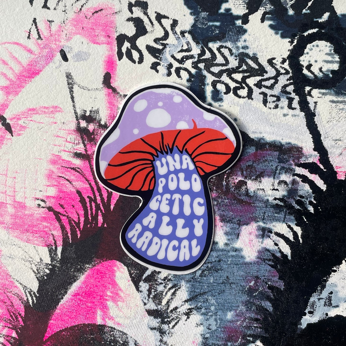 the purple mushroom sticker
