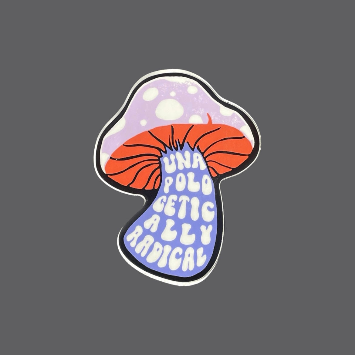 the purple mushroom sticker