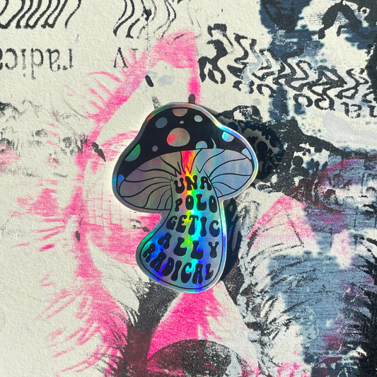 the chrome mushroom sticker