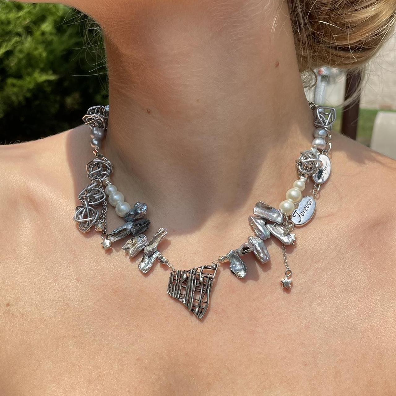 the crosshatch necklace ・゜゚✧