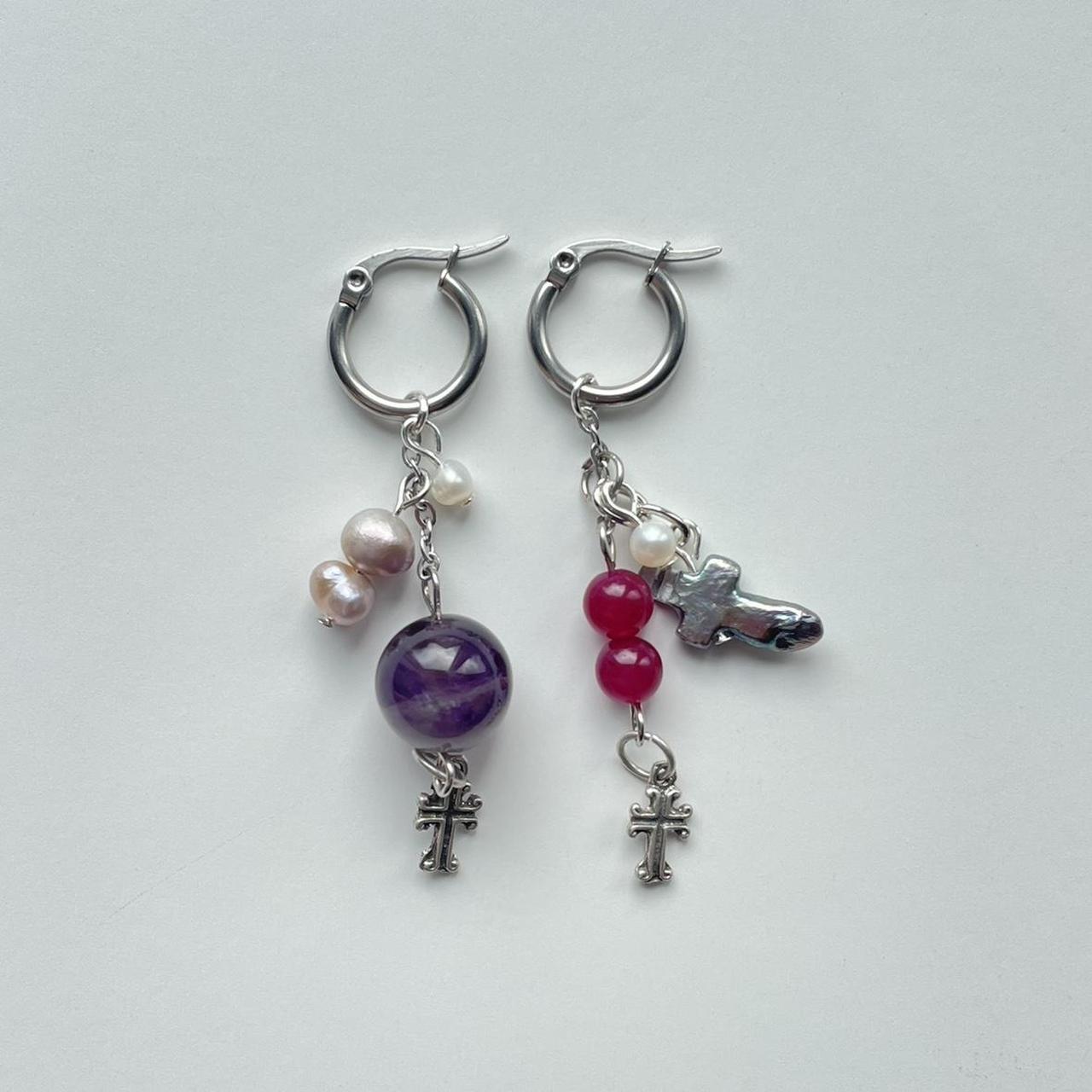 the crystal ball earrings ˚*•̩̩͙✩