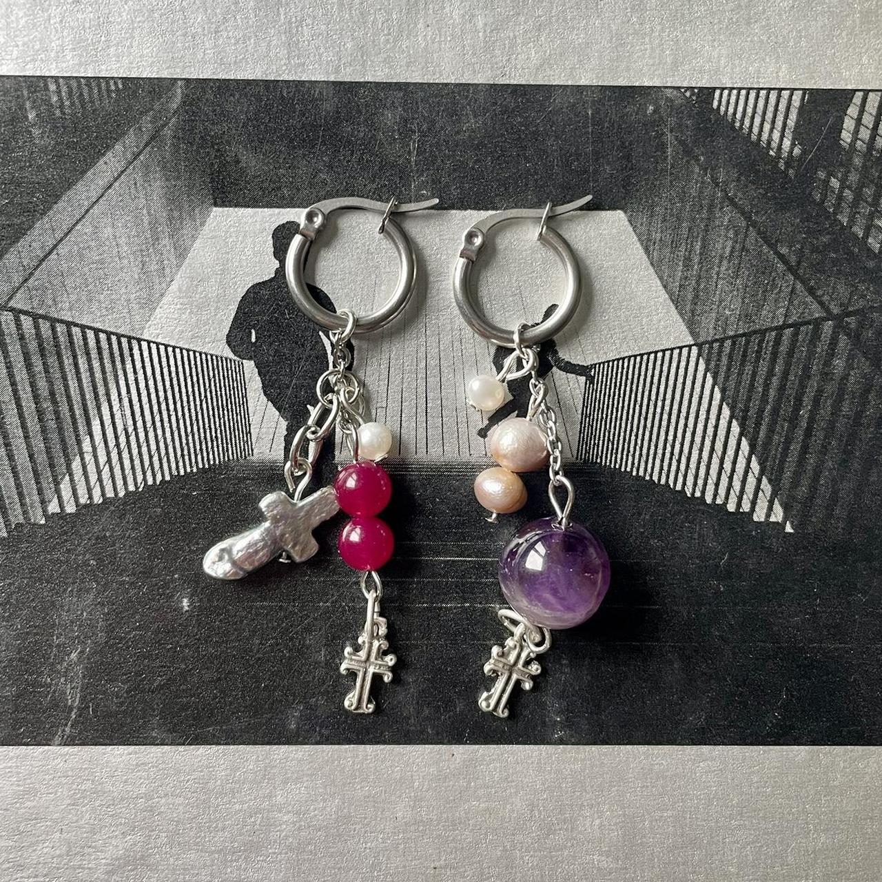 the crystal ball earrings ˚*•̩̩͙✩
