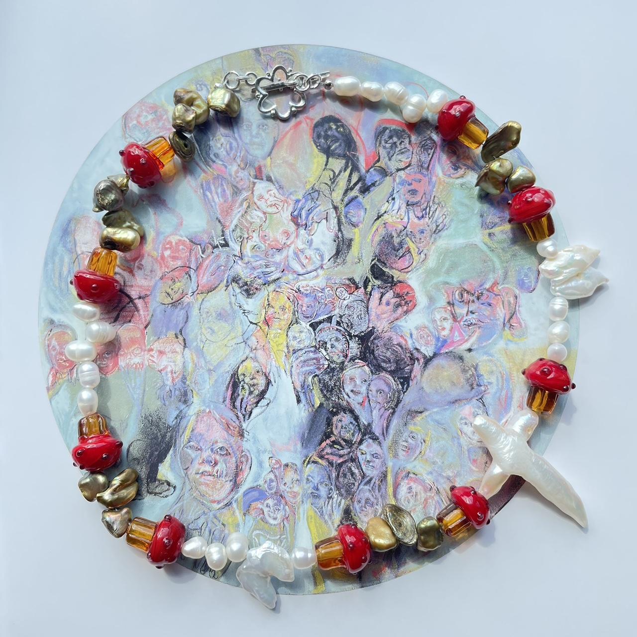 the deathcap necklace ˗ˏˋ ´ˎ˗