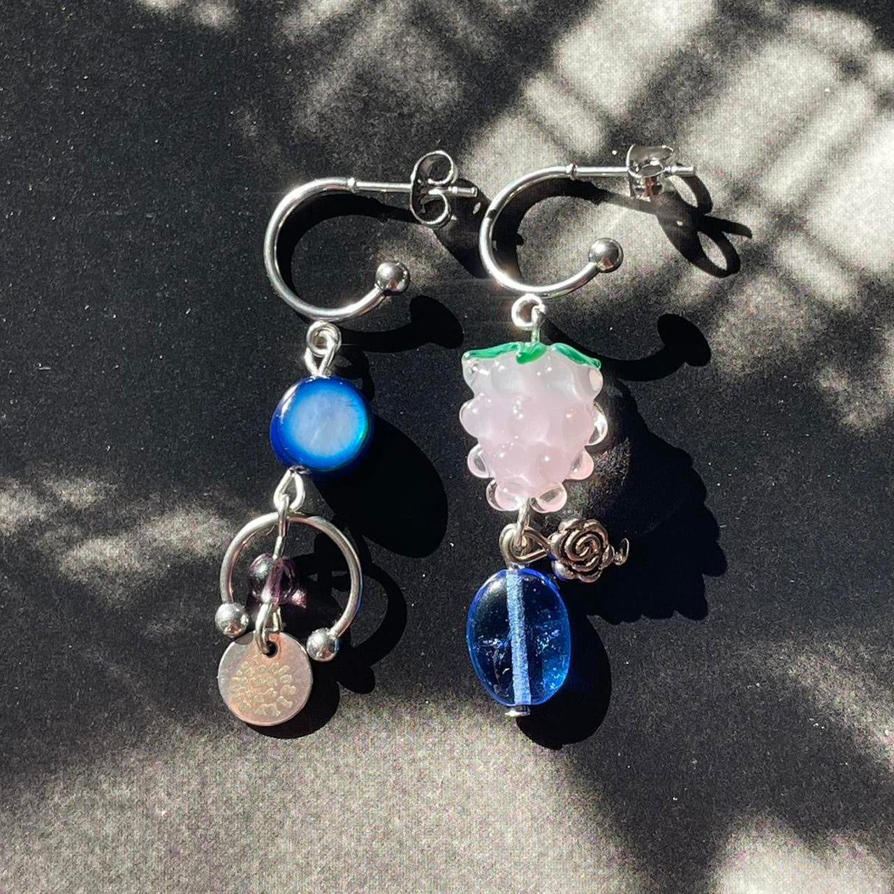 x the blue raspberry earrings *:..｡o○