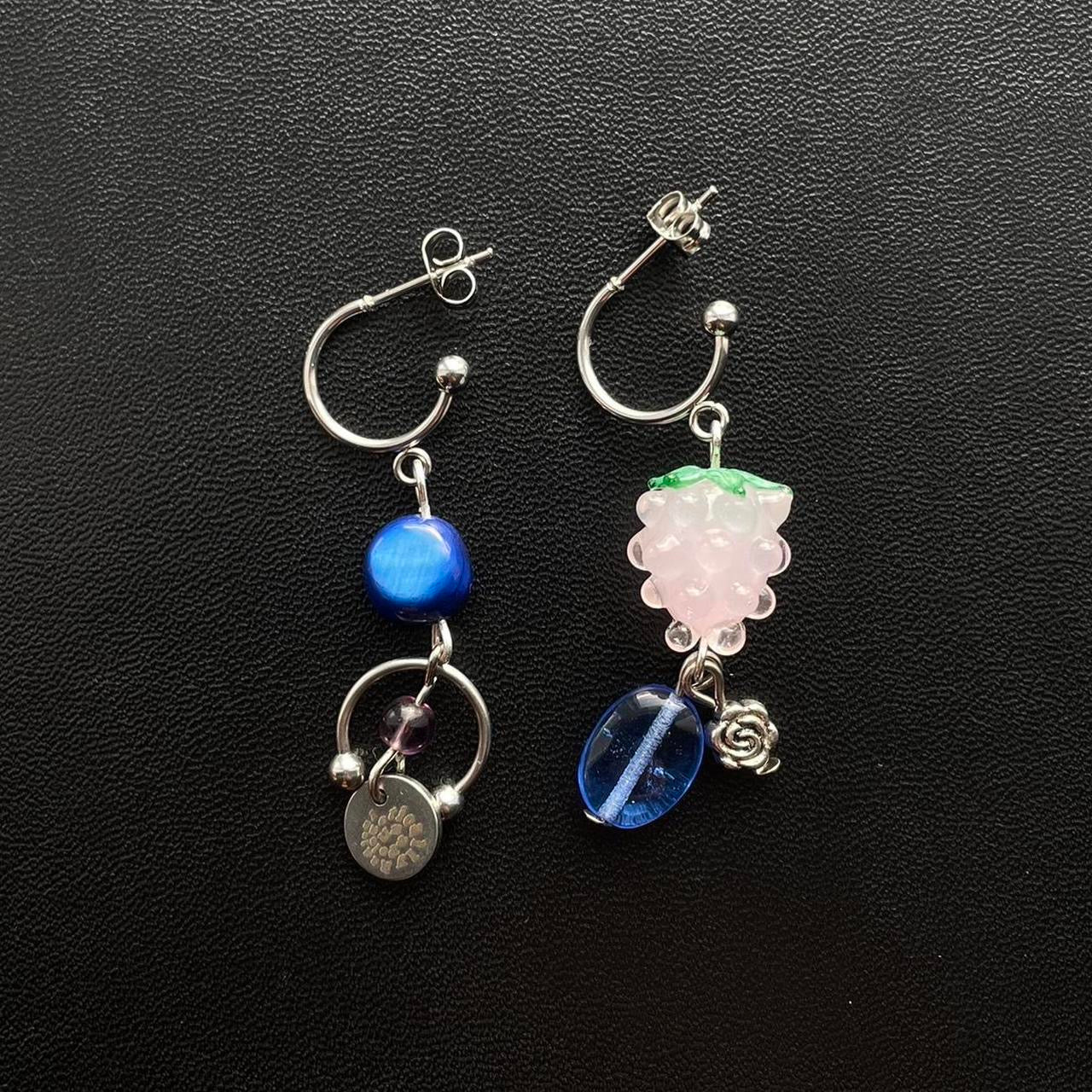 x the blue raspberry earrings *:..｡o○