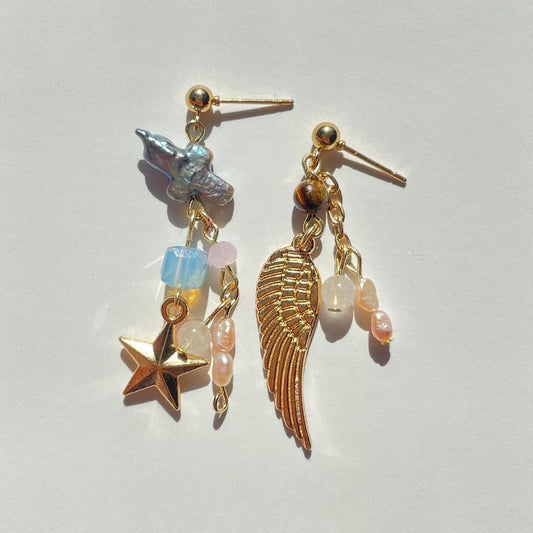 the heaven sent earrings ✮ ⋆ ˚｡𖦹