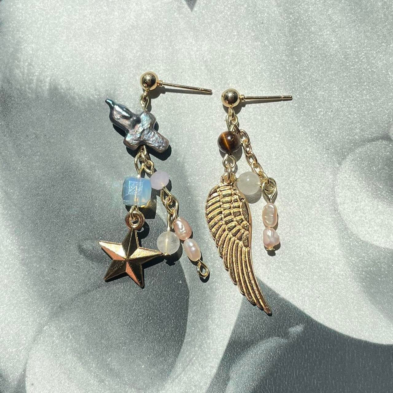 the heaven sent earrings ✮ ⋆ ˚｡𖦹