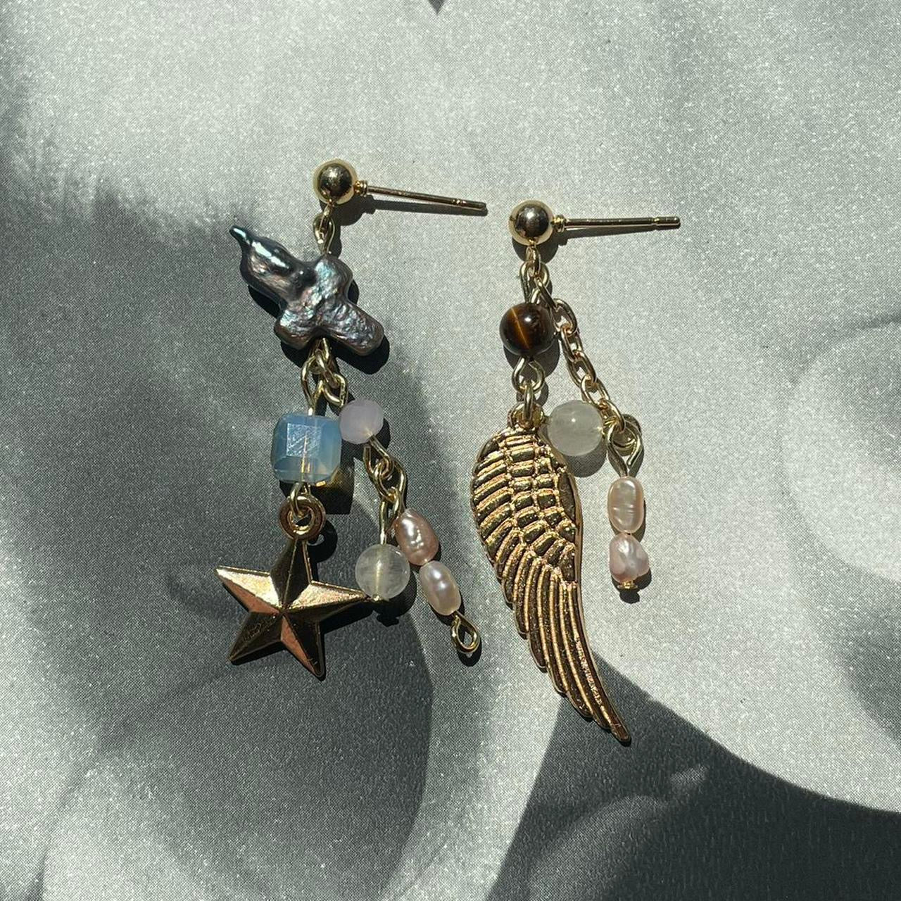the heaven sent earrings ✮ ⋆ ˚｡𖦹