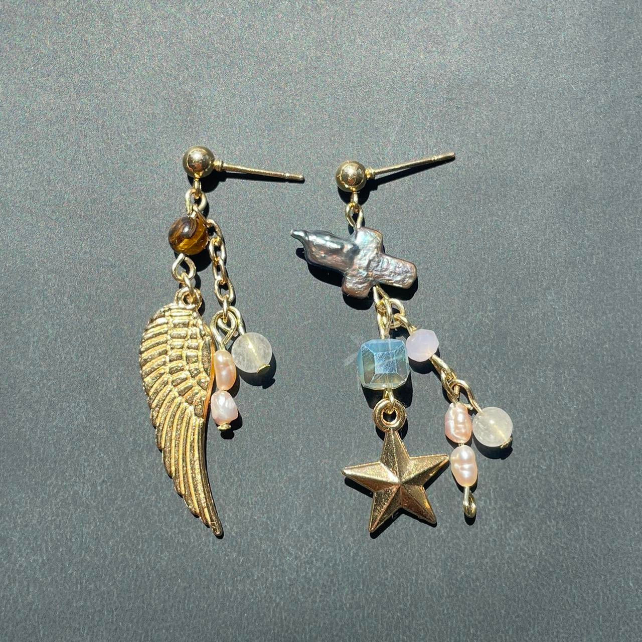the heaven sent earrings ✮ ⋆ ˚｡𖦹